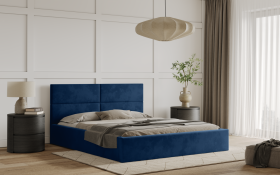 FRONTI Postel WASTO 180x200 modrá s úložným prostorem