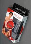 Pánské slipy 3PAK Platinum Mix barev - Cotton World černo-modro-zelená XL