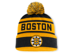 Fanatics Zimní čepice Boston Bruins NHL Fundamental Cuffed Knit with Pom