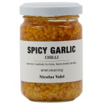 Nicolas Vahé Pikantní mletý česnek v chilli oleji 135 g, žlutá barva, sklo, kov