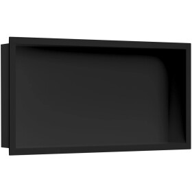 CERANO - Zápustná polička/nika s okrajem do obkladu - černá matná - 60x30x10 CER-417464
