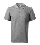 Cotton Heavy polokošile pánská tmavě šedý melír XL