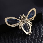 Brož Swarovski Elements Nicola - včela, Zlatá