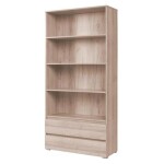 Knihovna Cosmo C3 Barva korpusu: Bílá, Rozměry: 92 cm