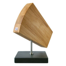 KAI DM-0794 Magnetický blok na nože, dubové dřevo, otočný o 360°, břidlicový podstavec, přírodní (1 kus)