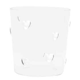 Bastion Collections Sklenice Hearts 300 ml, čirá barva, sklo