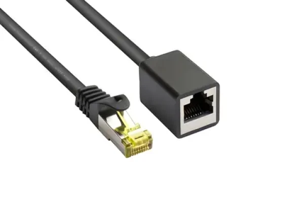 Good Connections černá / Prodlužovací patch kabel / Cat7 S/FTP / RJ-45 / 0,5 m (8070VR-005S)