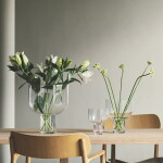 GEJST Skleněná váza Nebl Clear Small, čirá barva, sklo