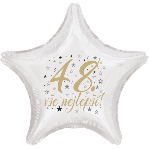 48. narozeniny balónek hvězda balonky.cz 48. narozeniny balónek hvězda balonky.cz