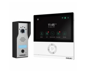 EVOLVEO DoorPhone AHD7, Sada domácího WiFi videotelefonu s ovládáním brány nebo dveří bílý monitor EDF_546951