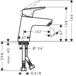 HANSGROHE - Logis Umyvadlová baterie, chrom 71071000