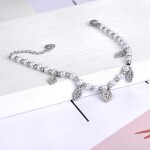 Perlový náramek Dora - chirurgická ocel, perla, Stříbrná 16 cm + 4 cm (prodloužení)