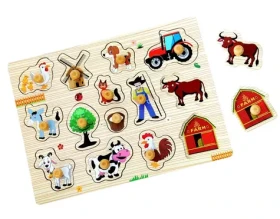 2Kids Toys Dřevěné puzzle Farma