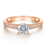 LUNICA Dva elegantní stříbrné prstýnky ROSE GOLD Velikost prstenu: 9 (EU: 59-61) 0613_9