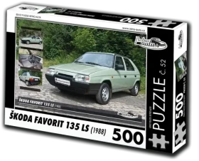 RETRO-AUTA Puzzle č. 52 Škoda Favorit 135 LS (1988)