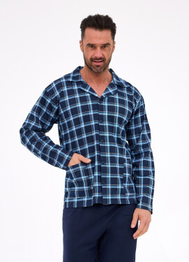 Cornette pyžamo 114/81 dlouhé/r S-2XL pánské rozepínací tmavě modrá XXL