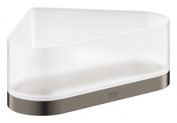 GROHE - Selection Miska do sprchy s držákem, rohová, kartáčovaný Hard Graphite 41038AL0