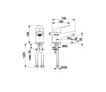 KFA - Baterie umyvadlová baterie, stojící s klik-klak, chrom 5412-815-00