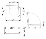 GEBERIT - Smyle WC sedátko, softclose, bílá 500.236.01.1