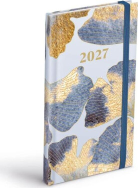Diář 2027 T806 Lamino 2 s gumkou 90x170mm