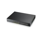 Zyxel GS1915-24EP, 24-port GbE, 12 port PoE, 130 Watt 802.3at, rackmount, fanless, Smart hybrid mode Switch, standalone EDF_311972