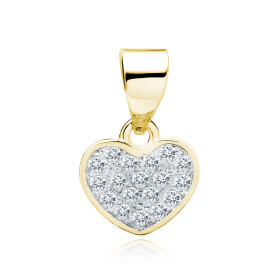 LUNICA Stříbrný přívěsek srdíčko 0166