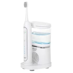 Adler AD 2180 2v1 bílá / Sonický zubní kartáček s irigátorem / 1 200–1 700 pulzů/min / 40–100 PSI / 500 ml / USB-C (AD 2180w)