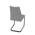 Jídelní židle, šedá, látka, DCL-438 GREY2
