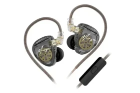 KZ Merga sluchátka s mikrofonem (Postříbřený upgrade kabel) (6970493063476)
