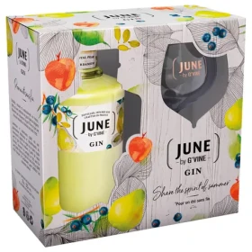 Gvine June Gin Poire 37,5% 0,7 l (dárkové balení 1 sklenička) (3700209653027)