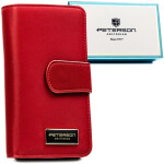 Módní dámská koženkovo-kožená peněženka Peterson Annellie, červená