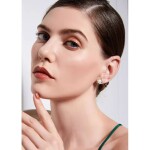 Stříbrné náušnice s perlou Carla, stříbro 925/1000, Zlatá