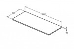 IDEAL STANDARD - i.Life B Deska pod umyvadlo, 120 cm, šedý matný křemen T5284NG