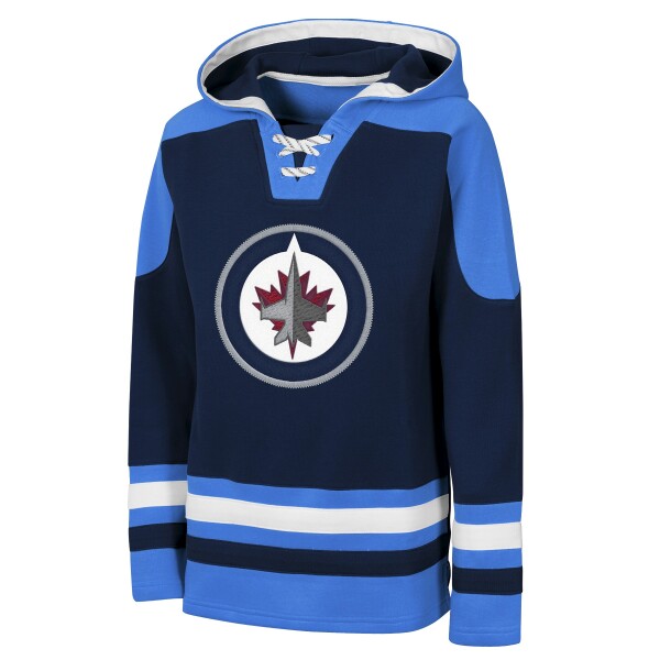 Outerstuff Dětská mikina Winnipeg Jets NHL Ageless Must Have – Home Pullover Velikost: Dětské XL (170 – 176)