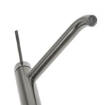 Vysoká umyvadlová baterie SAT Aurum bez výpusti broušený gun metal SATBAUR285BGM SATBAUR285BGM