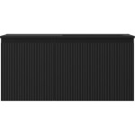 MEXEN/S - Rivel koupelnová skříňka 100 cm s umyvadlem Otis pravá, 1S, 1D, reliéf, černá mat 91A23-10047-3-BBFF71-W18P71