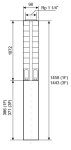 Ponorné čerpadlo EVAK V4S-1M42, 230V, 1.1kW, 2m kabelu