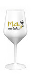 MATKY NA TAHU - bílá nerozbitná sklenice na víno 470 ml