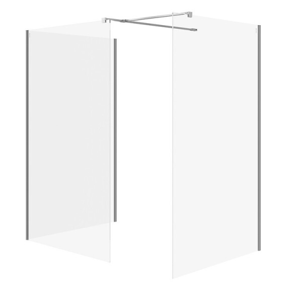 CERSANIT - SET B810 WALK-IN MILLE CHROM 90X90X90X200 VIR S601-197