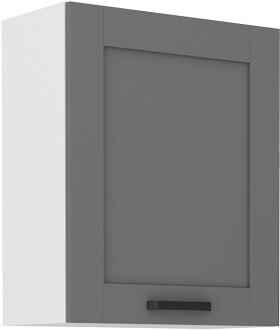 Horní skříňka Luna 60 G-72 1F Barva korpusu: Bílá, Barva dvířek: Dust Grey