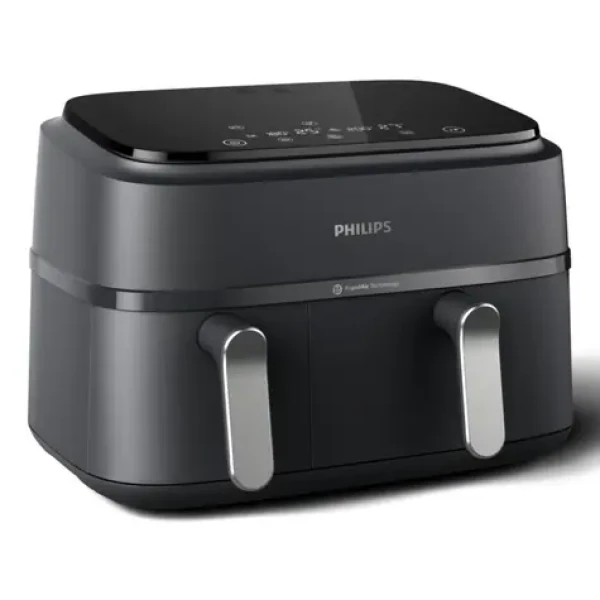 Philips NA351/00 černo-stříbrná / Horkovzdušná fritéza / 2750 W / objem 9 l (NA351/00)