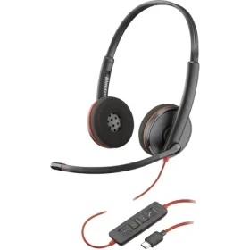 Poly Blackwire C3220 černá / Náhlavní souprava / mikrofon / dvě sluchátka / USB-C (80S07A6)