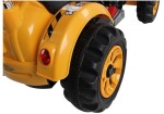 Mamido Elektrický traktor - s radlicí žlutý