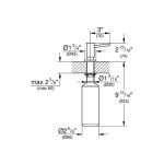 GROHE - Cosmopolitan Dávkovač saponátu, 500 ml, kartáčovaný Hard Graphite 40535AL0