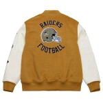 Mitchell & Ness Pánská bunda Oakland Raiders NFL Dusted Varsity Créme Velikost: M