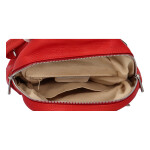 Městský kožený batoh Chris, červený