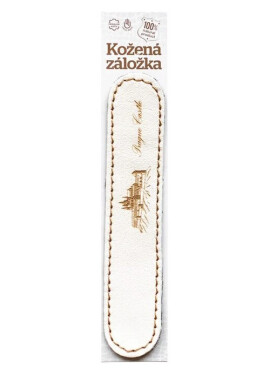 Kožená záložka obšitá Pražský hrad