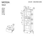 Regál Mossa MO4 Barva korpusu: Černá