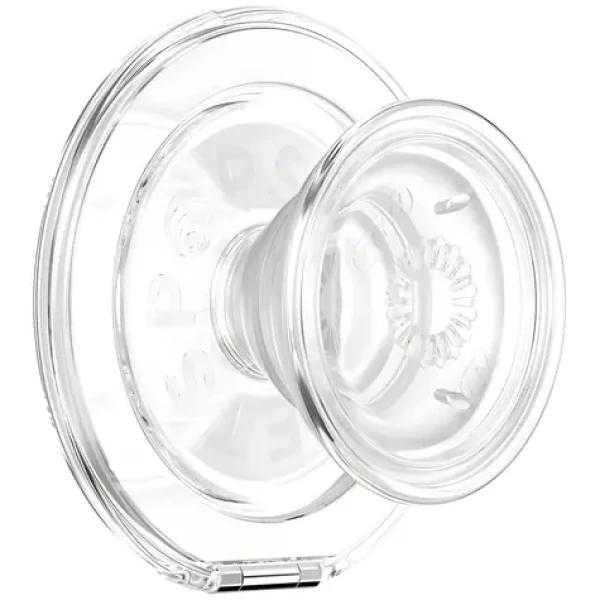 PopSockets Kick-Out Grip transparentní / Držák a stojánek na telefon / MagSafe / bezdrátové nabíjení (809278)
