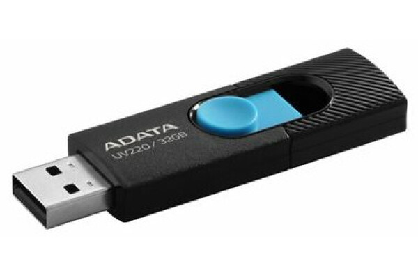 ADATA UV220 32GB černo-modrá / Flash Disk / USB 2.0 (AUV220-32G-RBKBL)